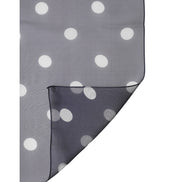 Foulard carré en soie à pois bleus Dolce & Gabbana 91,5 cm x 89,5 cm
