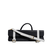 Dolce & Gabbana Blue White Leather Crossbody Bag