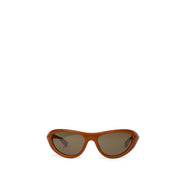 Bottega Veneta Brown Acetate Sunglasses
