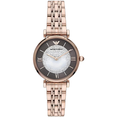 Montre Emporio Armani en bronze et acier à mouvement quartz