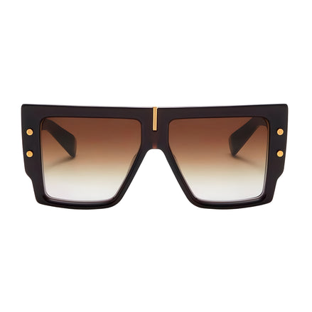 Lunettes de soleil Balmain en acétate marron