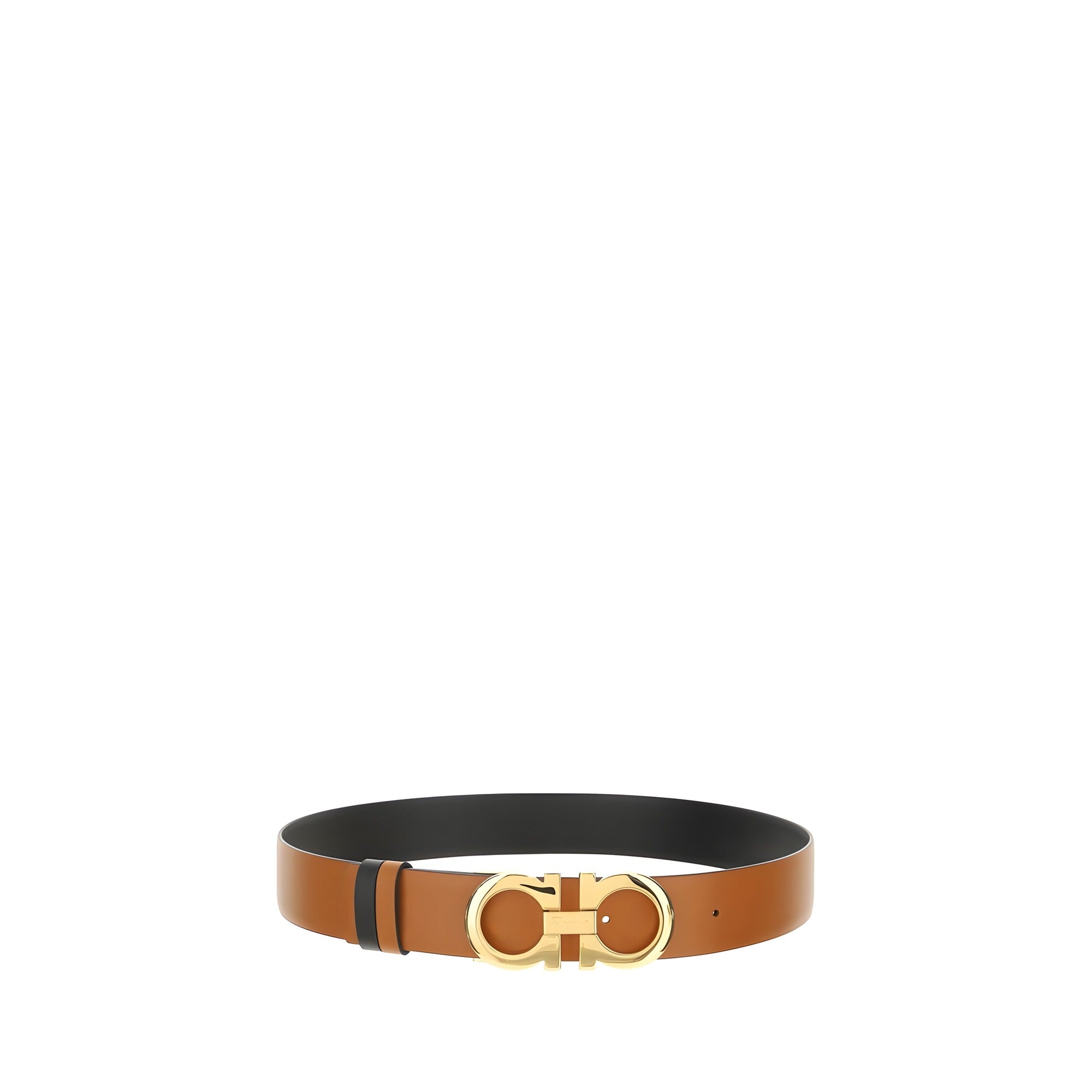 Ceinture Ferragamo en cuir de veau marron Bos Taurus