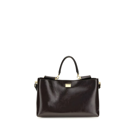 Sac à bandoulière Dolce & Gabbana en cuir de veau marron Bos Taurus