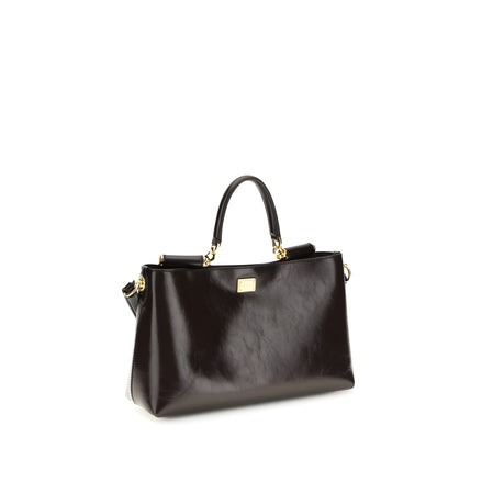 Sac à bandoulière Dolce & Gabbana en cuir de veau marron Bos Taurus