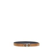Ceinture classique en cuir de veau marron Ferragamo Bos Taurus