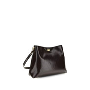 Sac à bandoulière Dolce & Gabbana en cuir de veau marron Bos Taurus