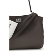 Sac à bandoulière Balenciaga en cuir de veau brun Bos Taurus