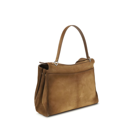 Sac à bandoulière Balenciaga en cuir de veau brun Bos Taurus