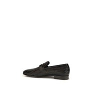 Ferragamo Brown Slip-On Loafers