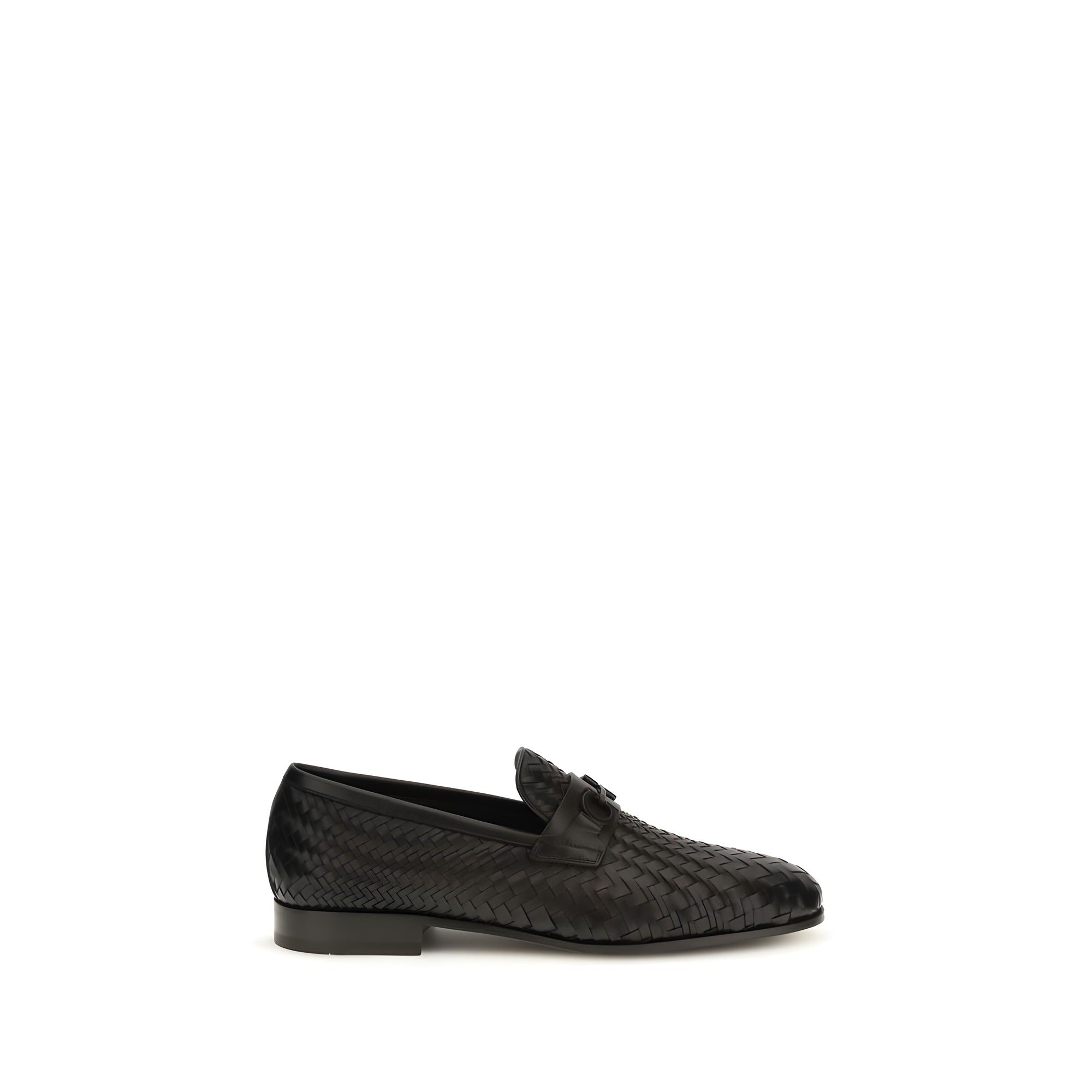 Mocassins à enfiler Ferragamo en cuir de veau marron Bos Taurus
