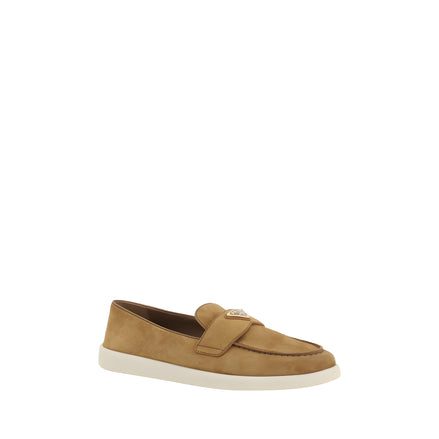 Prada Brown Slip-On Loafers