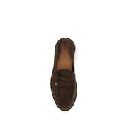 Mocassins à enfiler Dolce & Gabbana en cuir de veau marron Bos Taurus