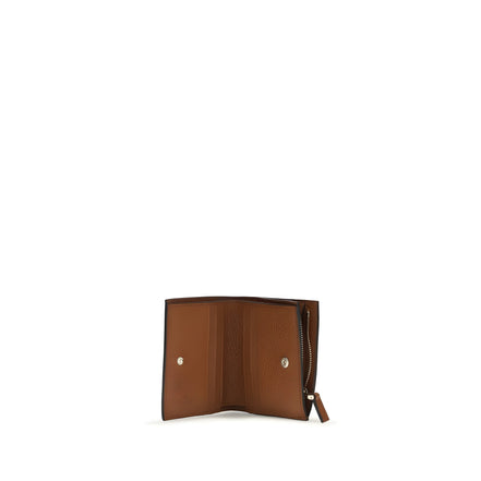 Portefeuille Valentino Garavani en cuir de veau marron Bos Taurus