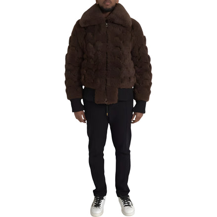 Bottega Veneta Brown Shearling Coat