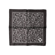 Foulard carré Dolce & Gabbana marron Jazz Club pour homme 32cm x 31cm