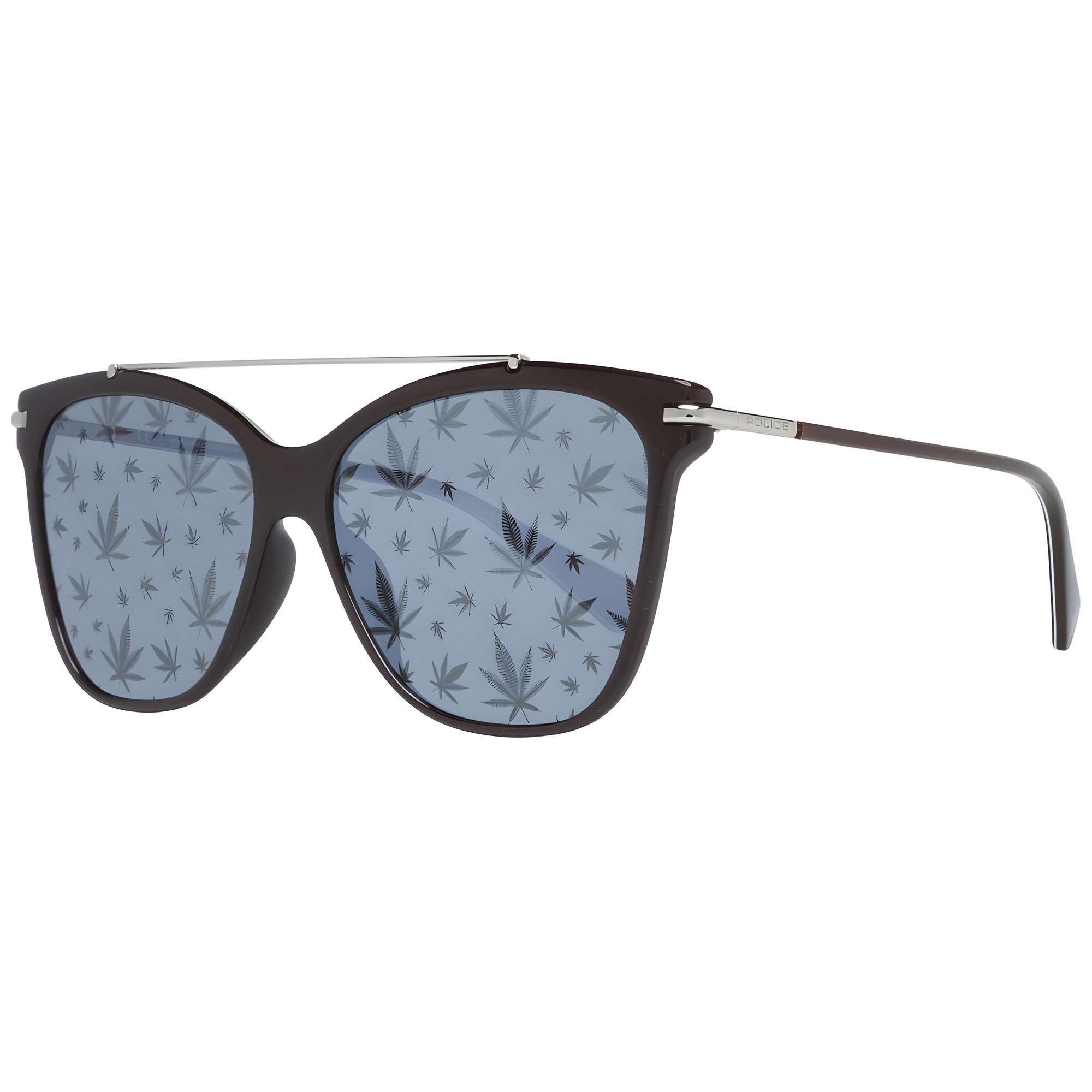 Lunettes de soleil Police en métal et plastique marron