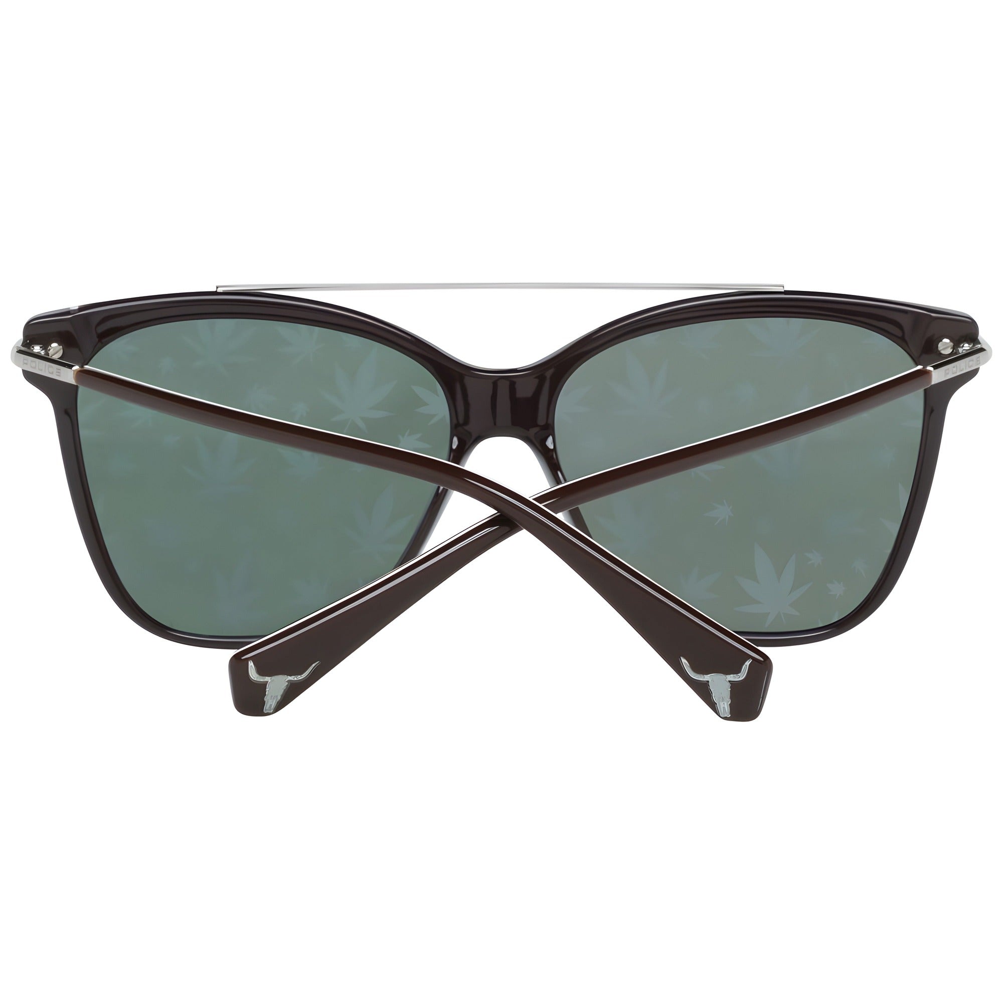 Lunettes de soleil Police en métal et plastique marron