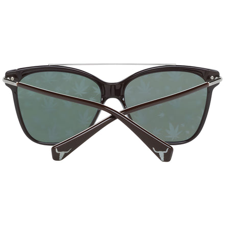 Lunettes de soleil Police en métal et plastique marron