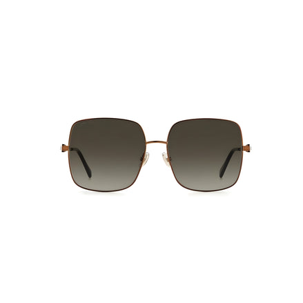 Lunettes de soleil Jimmy Choo en métal marron