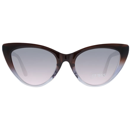 Lunettes de soleil en plastique marron Guess