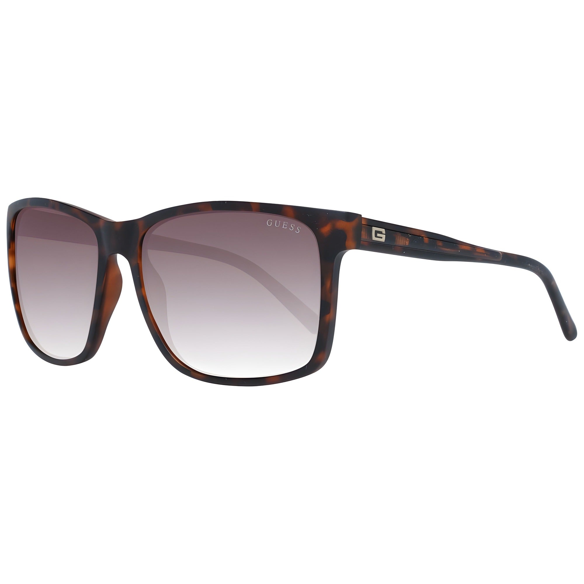Lunettes de soleil en plastique marron Guess
