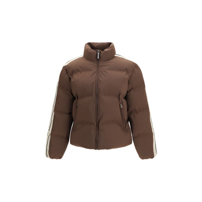 Veste longue en polyamide marron Palm Angels