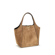 Brunello Cucinelli Beige Suede Bucket Bag