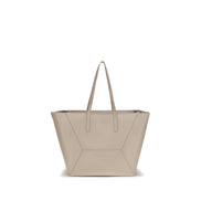 Brunello Cucinelli Beige Calf Leather Shoulder Bag