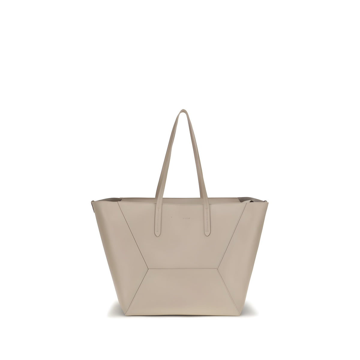 Brunello Cucinelli Beige Calf Leather Shoulder Bag