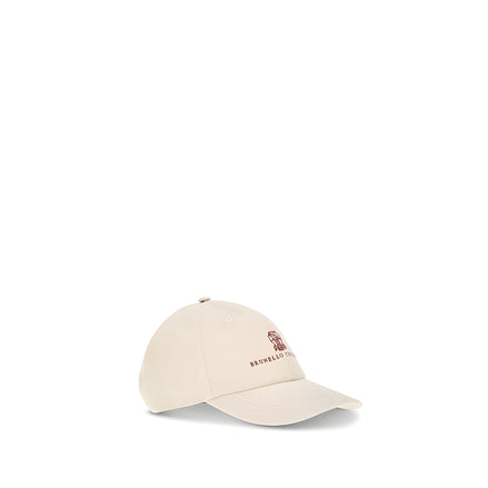Brunello Cucinelli Beige Cotton Cap (Baseball Hat)