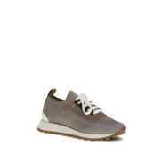 Baskets épaisses en coton beige Brunello Cucinelli
