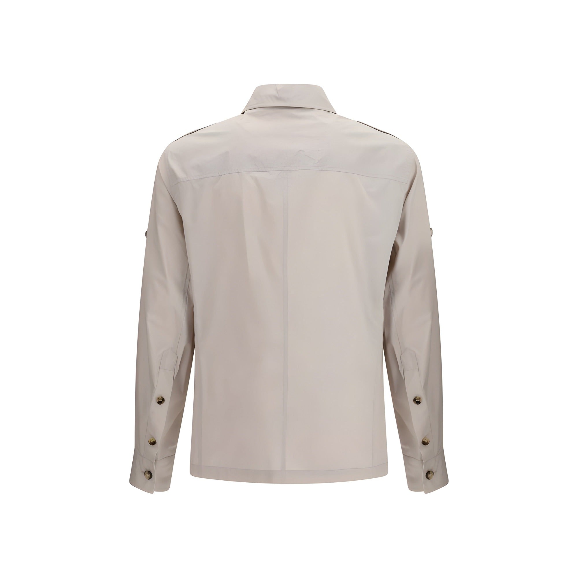 Manteau en coton beige Brunello Cucinelli
