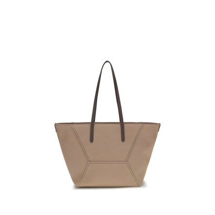 Brunello Cucinelli Beige Cotton Shoulder Bag