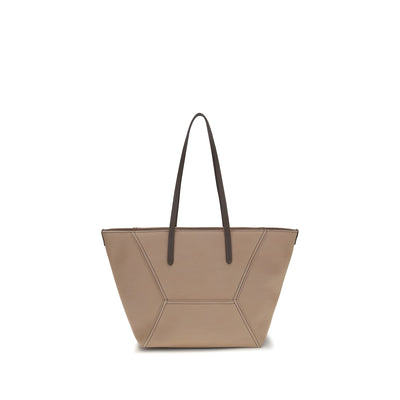 Brunello Cucinelli Beige Cotton Shoulder Bag