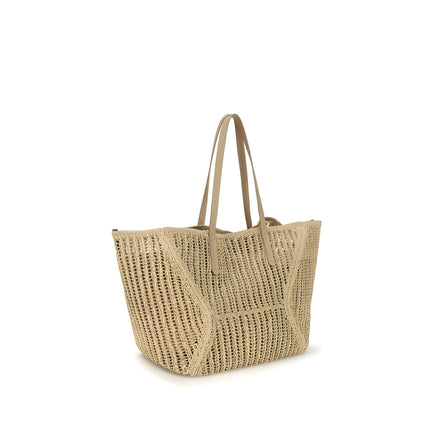 Brunello Cucinelli Beige Raffia Handbag