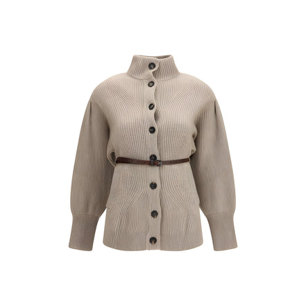 Brunello Cucinelli Beige Wool Cardigan