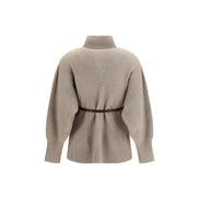 Brunello Cucinelli Beige Wool Cardigan