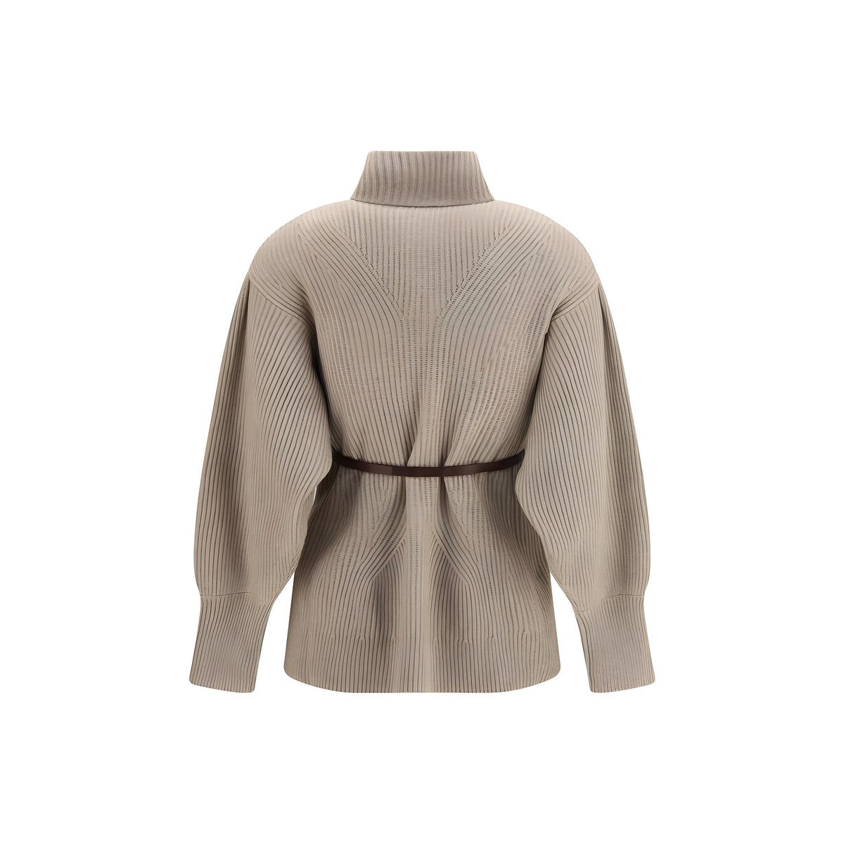 Brunello Cucinelli Beige Wool Cardigan