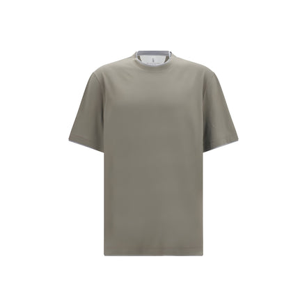 Brunello Cucinelli Bicolor Cotton T-Shirt