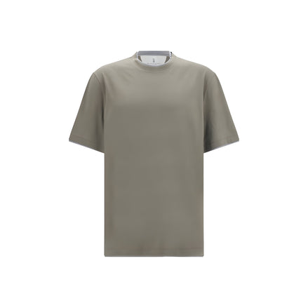 Brunello Cucinelli Bicolor Cotton T-Shirt