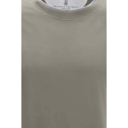 Brunello Cucinelli Bicolor Cotton T-Shirt