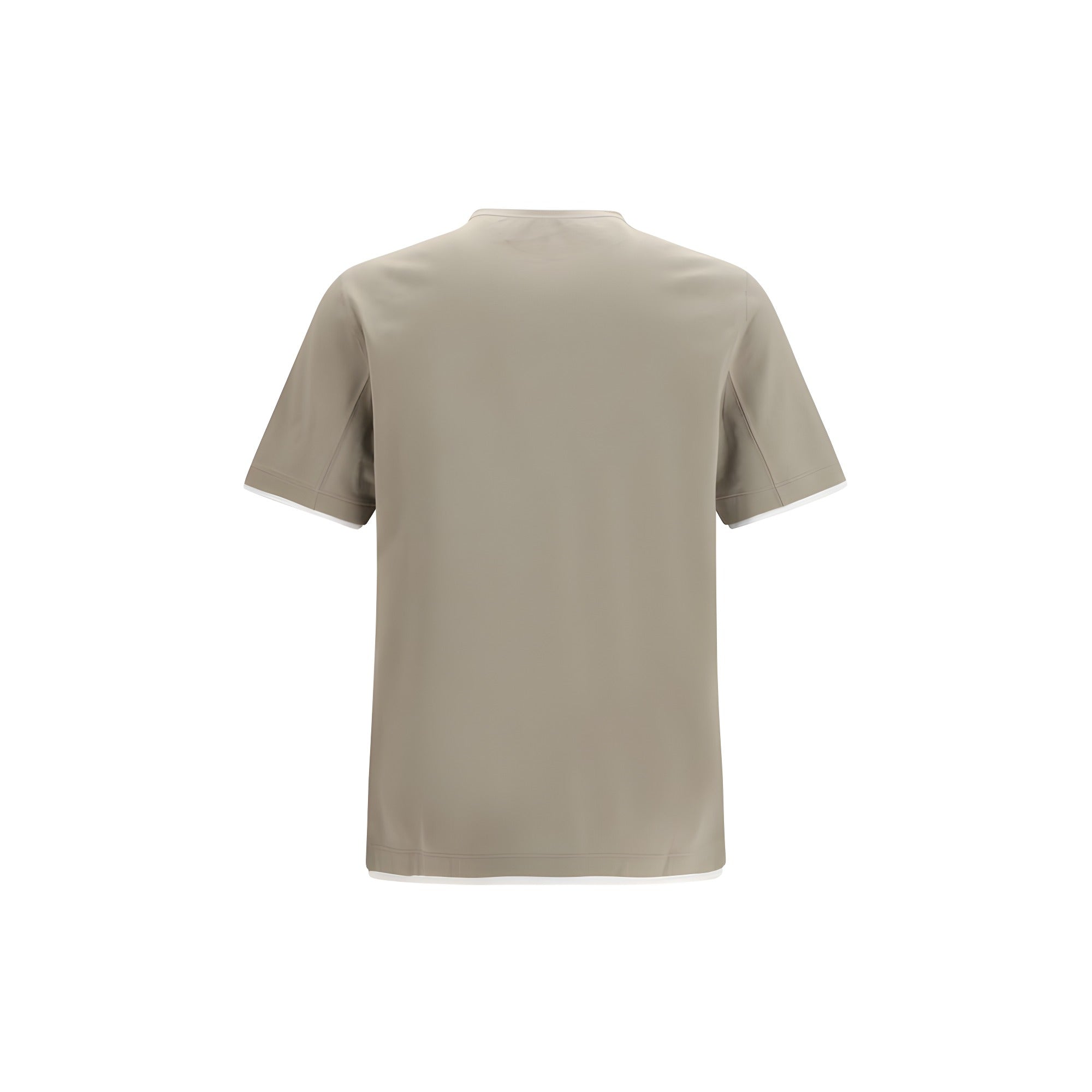 Brunello Cucinelli Bicolor Cotton T-Shirt