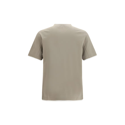Brunello Cucinelli Bicolor Cotton T-Shirt