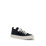 Brunello Cucinelli Blue Cotton Low Top Sneakers