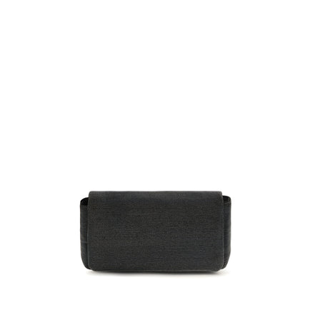 Brunello Cucinelli Black Leather Shoulder Bag