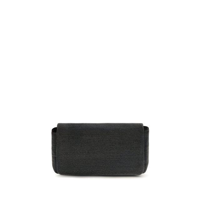 Brunello Cucinelli Black Leather Shoulder Bag