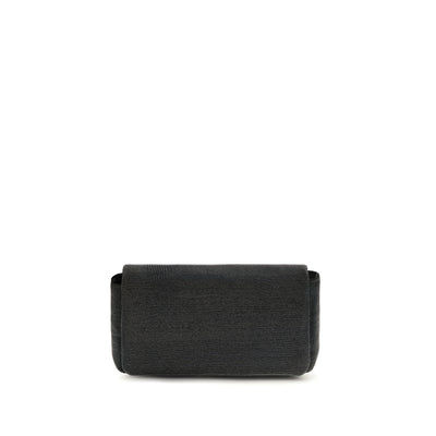 Brunello Cucinelli Black Leather Shoulder Bag