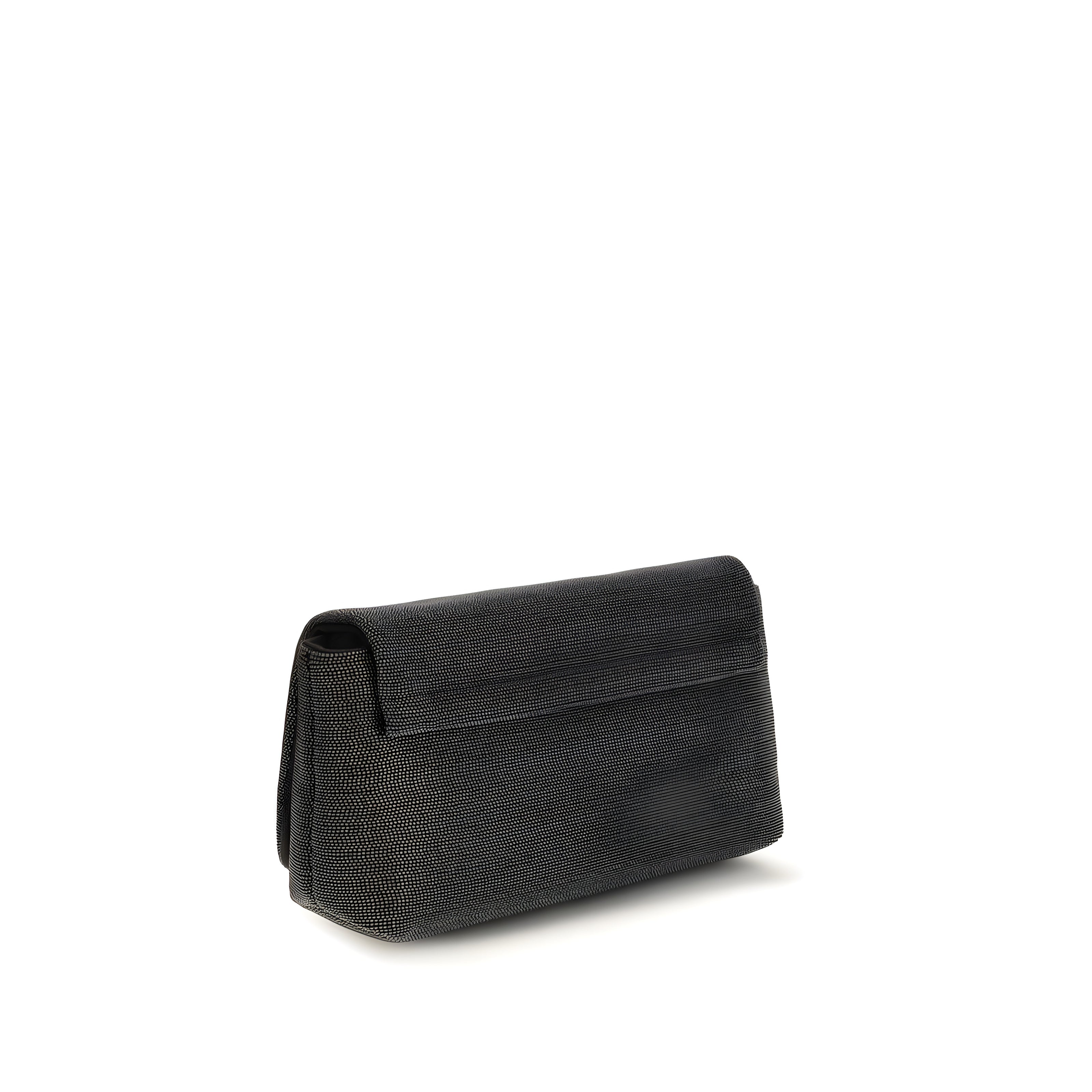 Brunello Cucinelli Black Leather Shoulder Bag