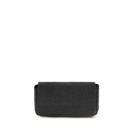 Brunello Cucinelli Black Leather Shoulder Bag