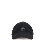 Brunello Cucinelli Blue Cotton Cap (Baseball Hat)